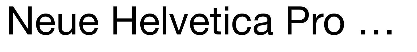 Neue Helvetica Pro 55 Roman